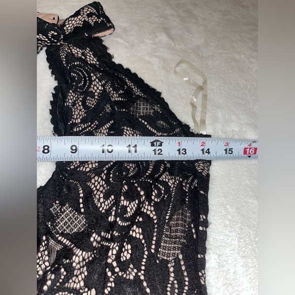 Akira Black & cream Lace Midi Dress - Picture 8 of 15